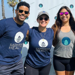Phil, Heather, and Cindy providing free screenings at an event